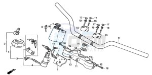 NX250 drawing HANDLE PIPE/TOP BRIDGE