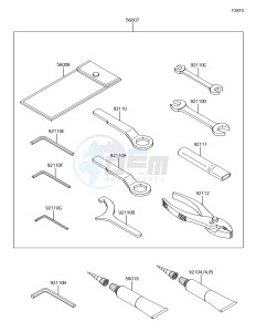 VULCAN S ABS EN650DHF XX (EU ME A(FRICA) drawing Owner's Tools