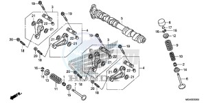 VFR1200XC drawing CAMSHAFT/VALVE (FRONT)