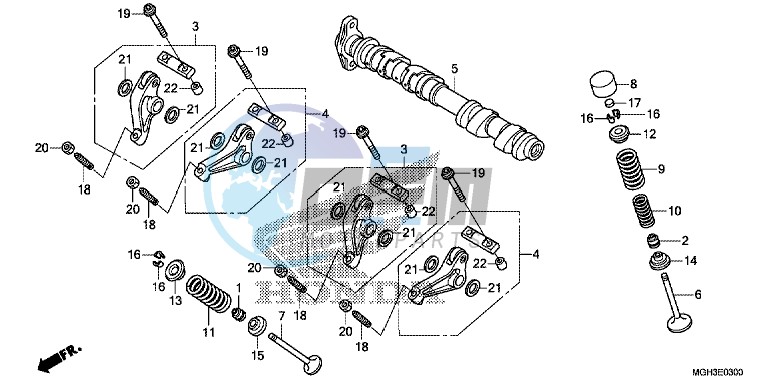 CAMSHAFT/VALVE (FRONT)