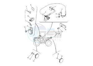 YFM FW KODIAK 400 drawing ELECTRICAL 2