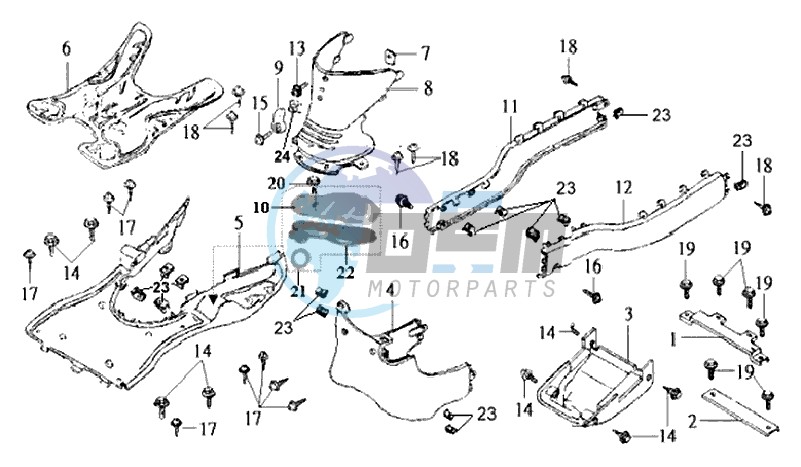 FOOTREST / LOWER COWLING