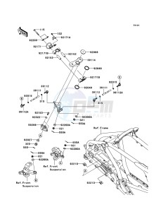 KFX450R KSF450B9F EU drawing Steering Shaft