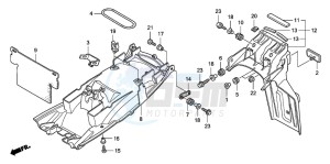 CBF1000T drawing REAR FENDER