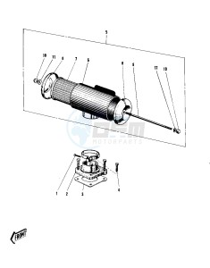 F4 [SIDEWINDER] 250 [SIDEWINDER] drawing AIR CLEANER