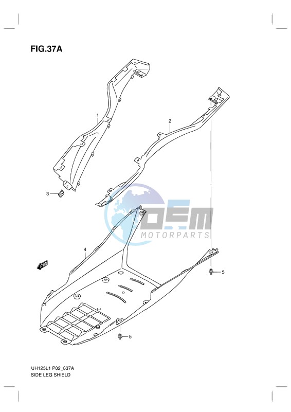 SIDE LEG SHIELD (MODEL EXECUTIVE P19)