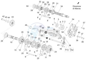 RSV4 1100 RACING FACTORY E4 ABS (APAC) drawing Gear box - Gear assembly