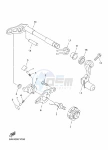 WR250F (BAKD) drawing SHIFT SHAFT