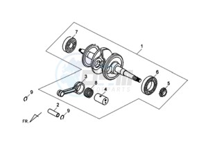 SYMPHONY SR 125 CH drawing CRANKSHAFT