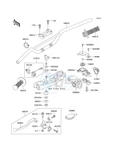 KX 125 M (M2) drawing HANDLEBAR