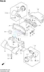 VLR1800 (E2) drawing TURNSIGNAL LAMP