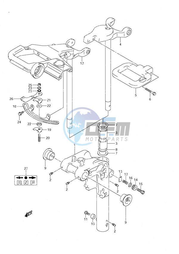 Swivel Bracket Power Tilt/Tiller Handle