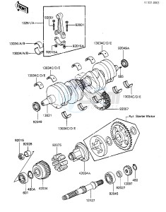 KZ 550 F [SPECTRE] (F1-F2) [SPECTRE] drawing CRANKSHAFT_SECONDARY SHAFT