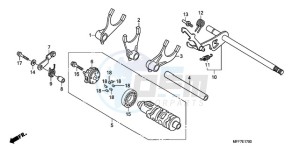 XL700VA9 Europe Direct - (ED / ABS SPC) drawing GEARSHIFT DRUM