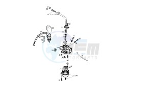 GP1 OPEN - 50 CC VTHPR1B1A EU2 drawing CARBURETOR SPARE PARTS