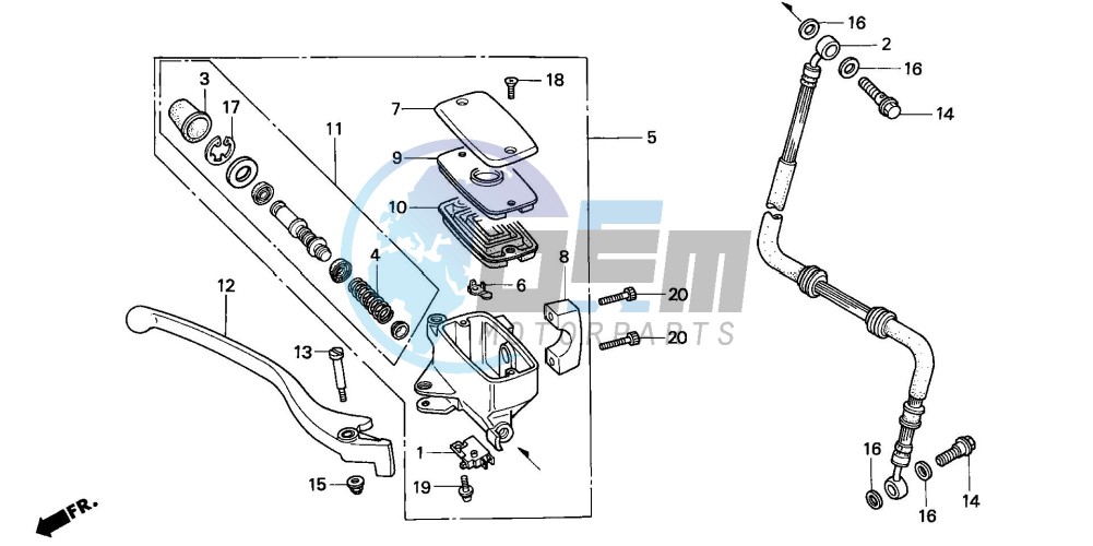 FR. BRAKE MASTER CYLINDER