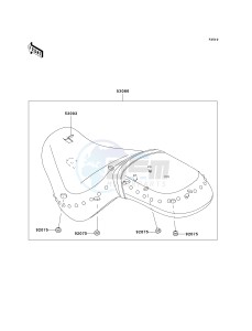 VN 900 D[VULCAN 900 CLASSIC LT] (6F-9F) D8F drawing SEAT