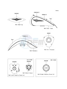 VN 1700 C [VULVAN 1700 NOMAD] (9FA) C9FA drawing DECALS-- RED- --- C9FA- -