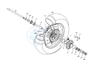 XVS A DRAG STAR CLASSIC 1100 drawing REAR WHEEL