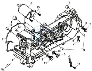 SYMPHONY 125 SR drawing CRANKCASE - STARTER