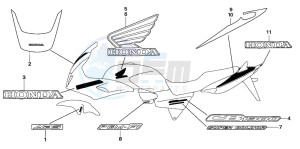 CB1300 CB1300SUPER FOUR drawing MARK (CB1300S/SA)