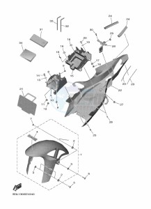 YZF1000 YZF-R1 (B3LG) drawing FENDER