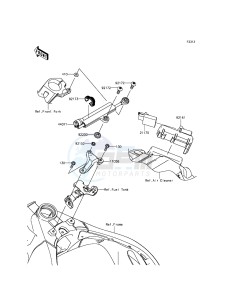 NINJA ZX-10R ABS ZX1000KFF FR XX (EU ME A(FRICA) drawing Steering Damper