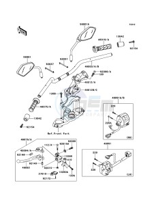 VERSYS KLE650CEF XX (EU ME A(FRICA) drawing Handlebar