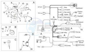 SXV 450-550 2009-2011 drawing Electrical system I