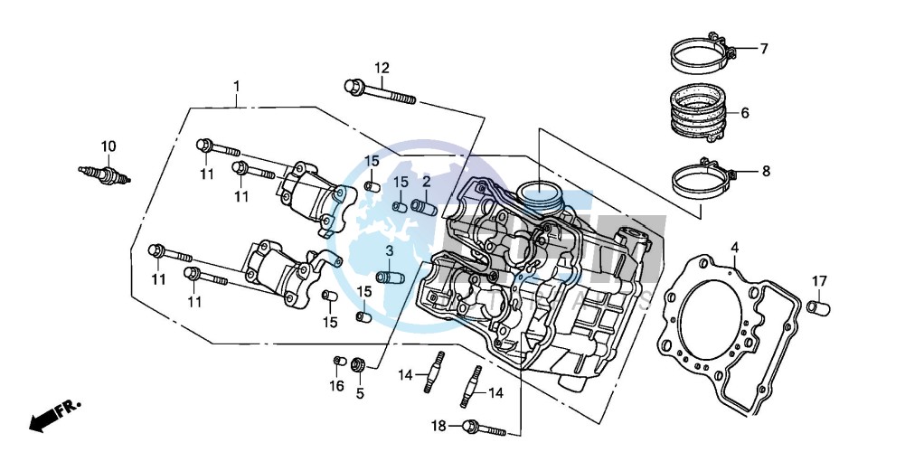 FRONT CYLINDER HEAD