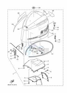 F350AETX drawing FAIRING-UPPER