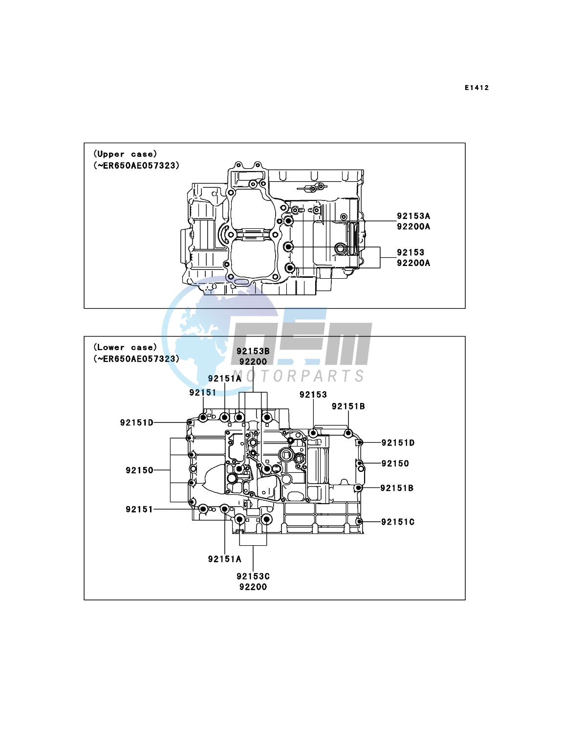 Crankcase Bolt Pattern