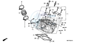 XL1000VA9 E / ABS MKH drawing REAR CYLINDER HEAD