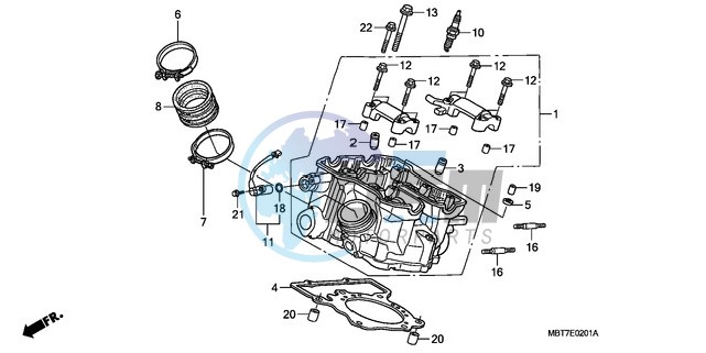 REAR CYLINDER HEAD