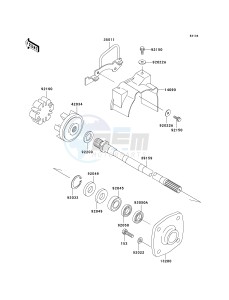 JT 900 E [900 STX] (E6F) E6F drawing DRIVE SHAFT