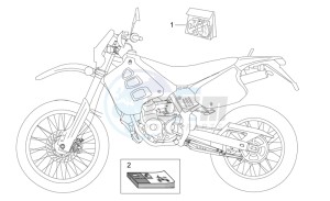 MX 50 drawing Decal and operators handbooks