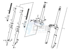 ATLANTIS 50 cc-100 cc 4T - 50 cc drawing FRONT FORK