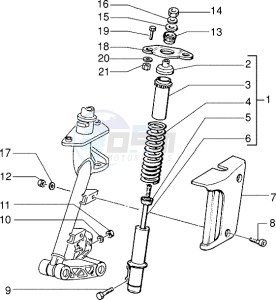 Zip 50 SP drawing Front Shock absorber cover