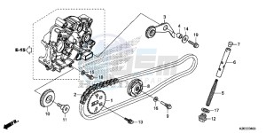 MSX125AH Europe Direct - (ED) drawing CAM CHAIN/ TENSIONER