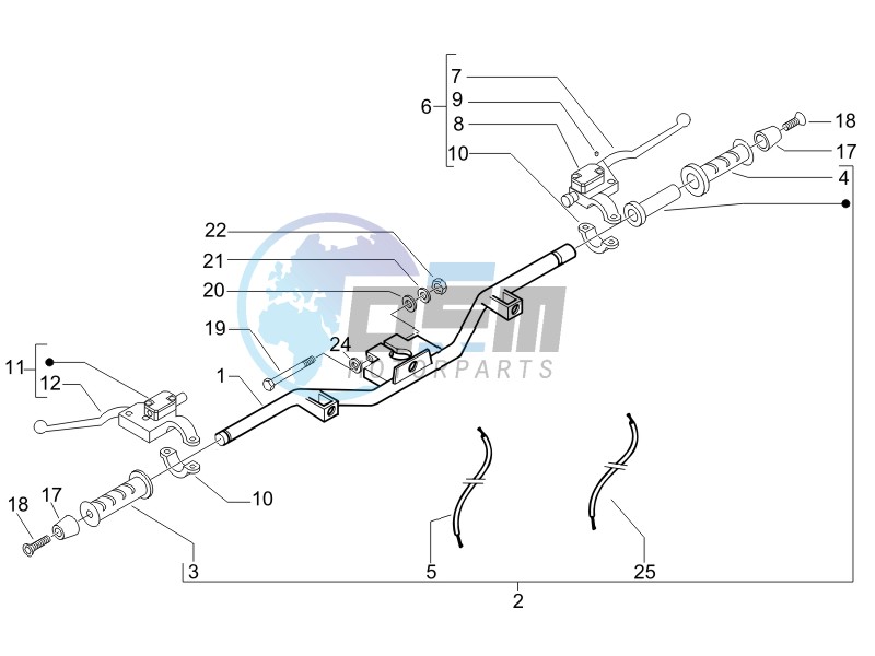 Handlebars - Master cilinder