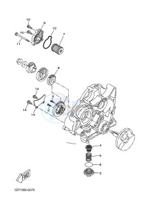 MT-125 ABS MT125-A (BR37) drawing OIL PUMP