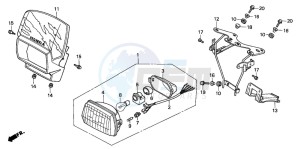 CRM50R drawing HEADLIGHT