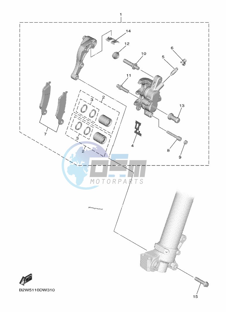 FRONT BRAKE CALIPER