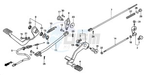 VT750DC SHADOW drawing PEDAL