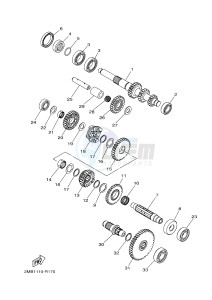 YXE700E YXE70WPHG WOLVERINE EPS CAMO (2MB9) drawing TRANSMISSION