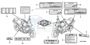 CB600F39 Spain - (SP / ST) drawing CAUTION LABEL