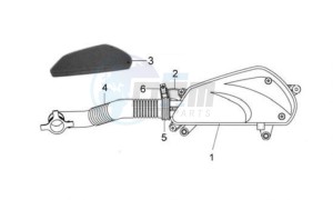 JET SPORT X R 50 drawing AIRFILTER