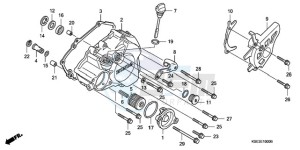 CRF150R9 Australia - (U) drawing L. CRANKCASE COVER