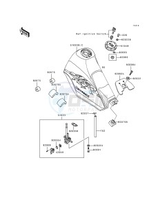 KL 250 D [KLR250] (D10-D14) [KLR250] drawing FUEL TANK -- KL250-D10- -