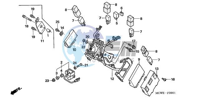 COWL STAY (VFR800A)